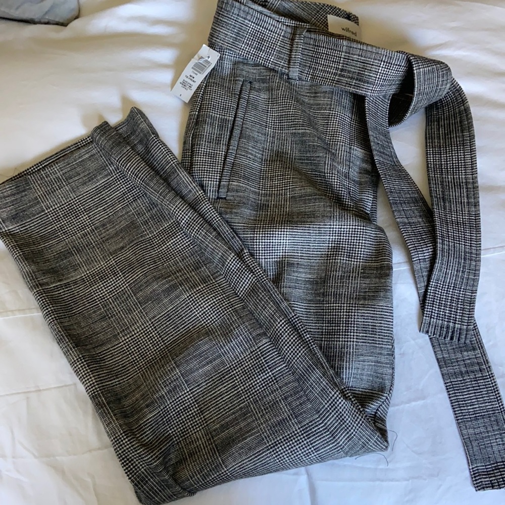 Aritzia Wilfred tie-front pants